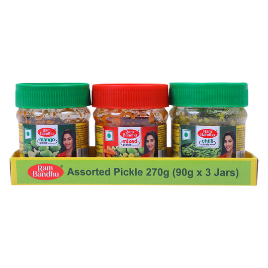 Ram Bandhu Assorted Pickle - 90 g x 3 U