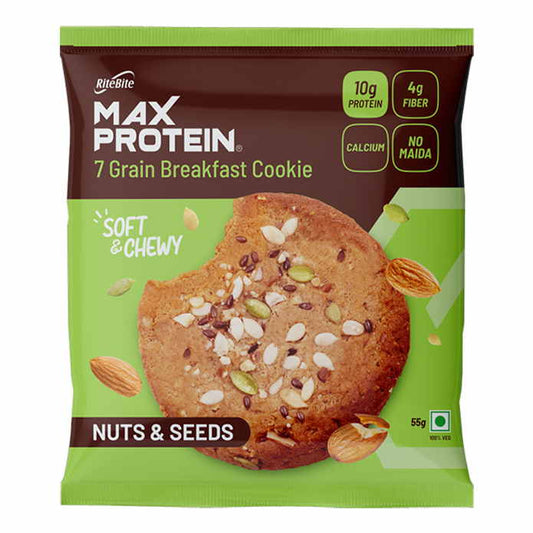 RiteBite Max Protein Cookie Nuts & Seeds - 55 g