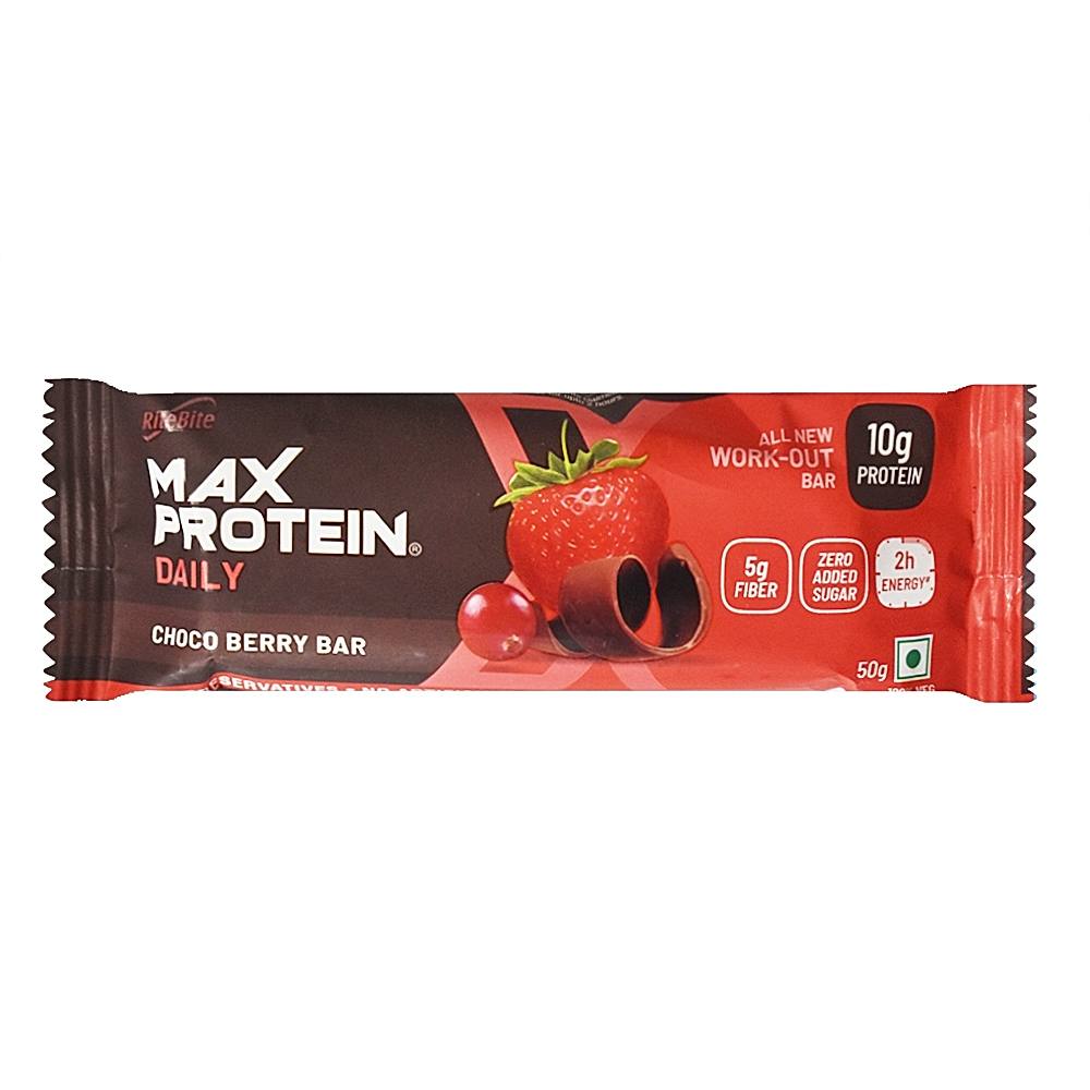 RiteBite Max Protein Daily Choco Berry Bar - 50 g