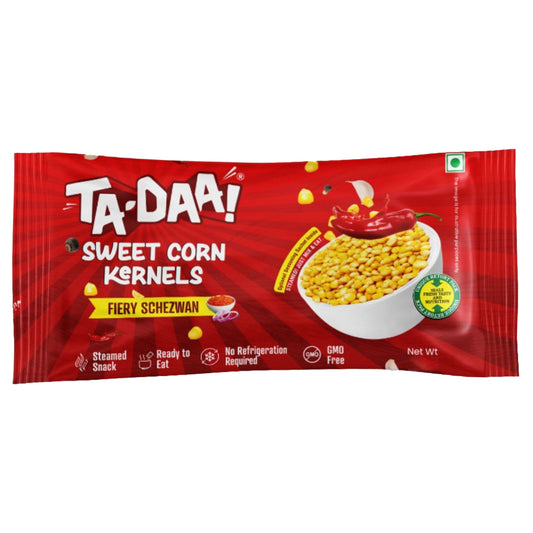 Tadaa Sweet Corn Kernels Fiery Schezwan - 125 g