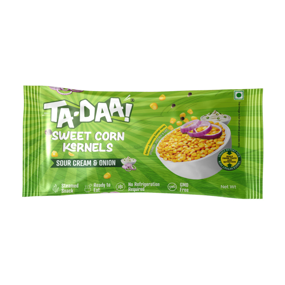 Tadaa Sweet Corn Kernels Sour Cream & Onion - 125 g