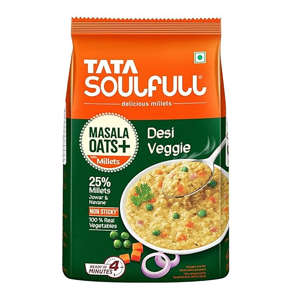 Tata Soulfull Desi Veggie Masala Oats - 500 g