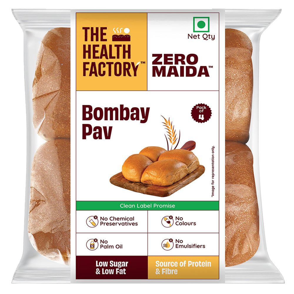The Health Factory Zero Maida Bombay Pav - 156 g