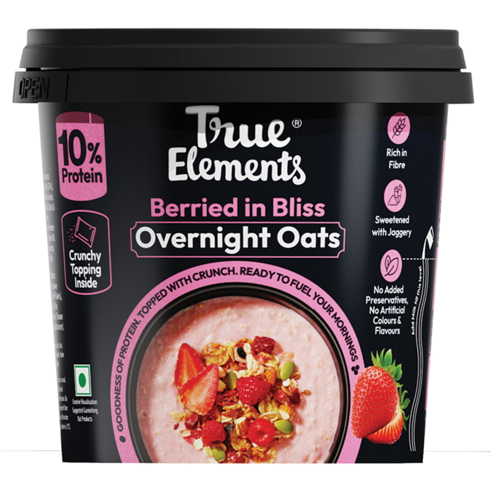 True Elements Berried in Bliss Overnight Oats - 62 g