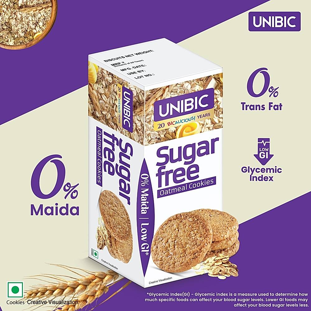 Unibic Sugarfree Oatmeal Cookies - 67.5 g