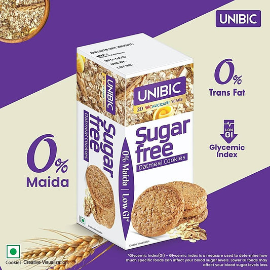 Unibic Sugarfree Oatmeal Cookies - 67.5 g