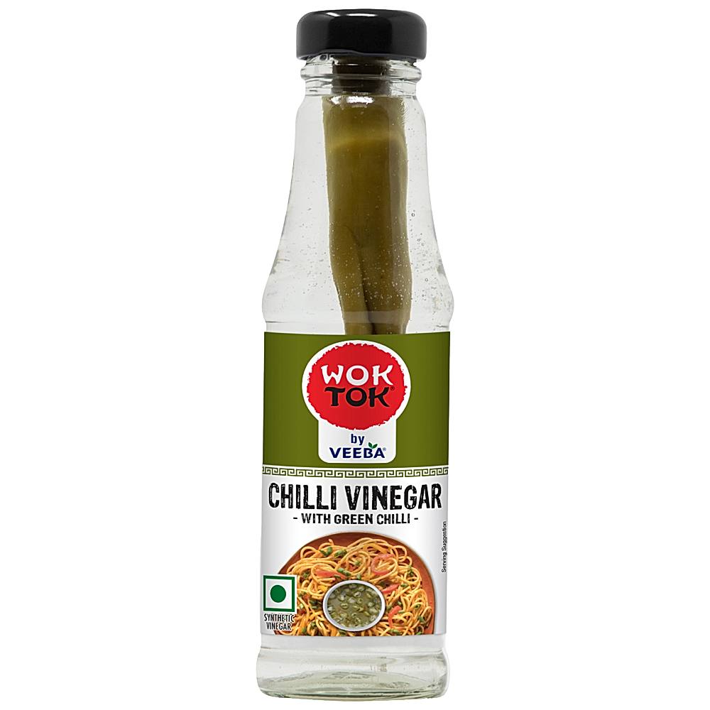 Wok Tok By Veeba Chilli Vinegar With Green Chilli - 175 ml