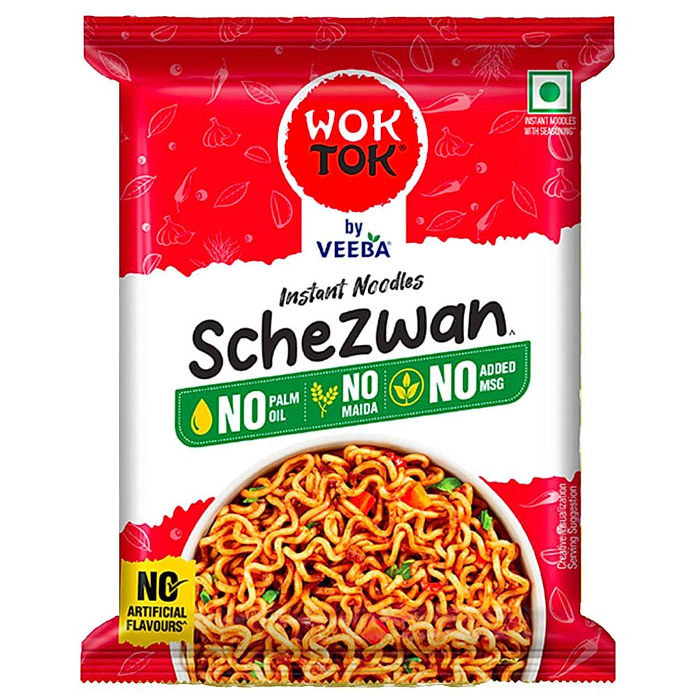 Wok Tok By Veeba Schezwan Instant Noodles - 66 g