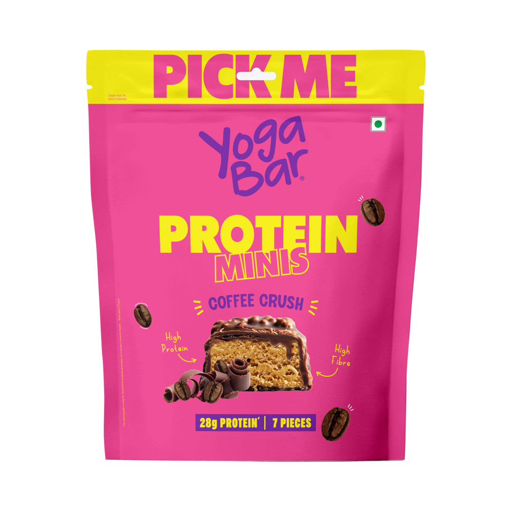 Yogabar Protein Minis Coffee Crush - 18 g x 7 U