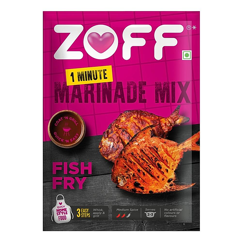 Zoff 1 Minute Marinade Mix Fish Fry Masala - 25 g