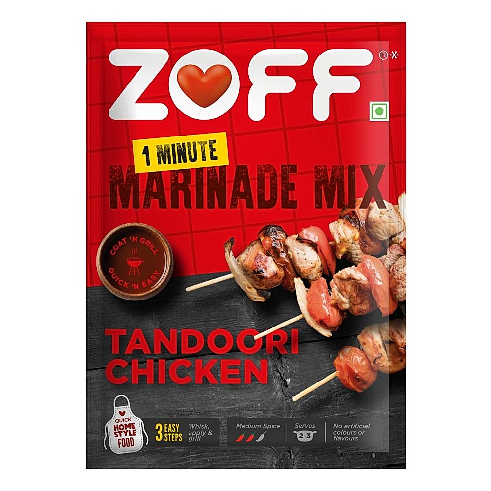 Zoff 1 Minute Marinade Mix Tandoori Chicken Masala - 25 g