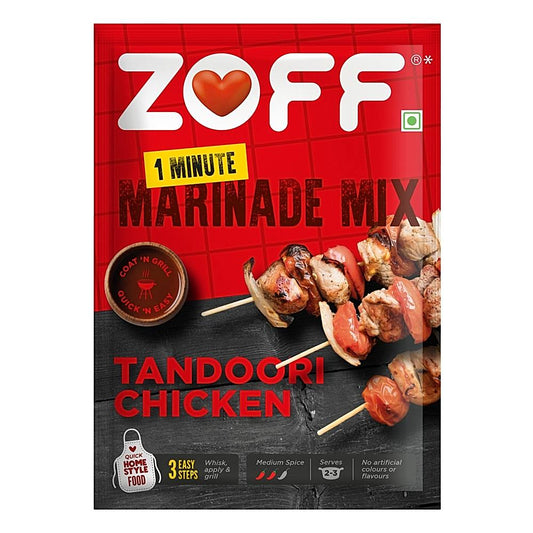 Zoff 1 Minute Marinade Mix Tandoori Chicken Masala - 25 g