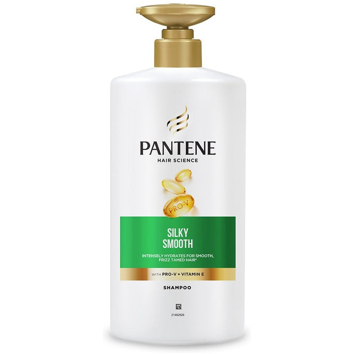 Pantene Hair Science Silky Smooth Shampoo with Pro-Vitamins &Vitamin E - 650ml