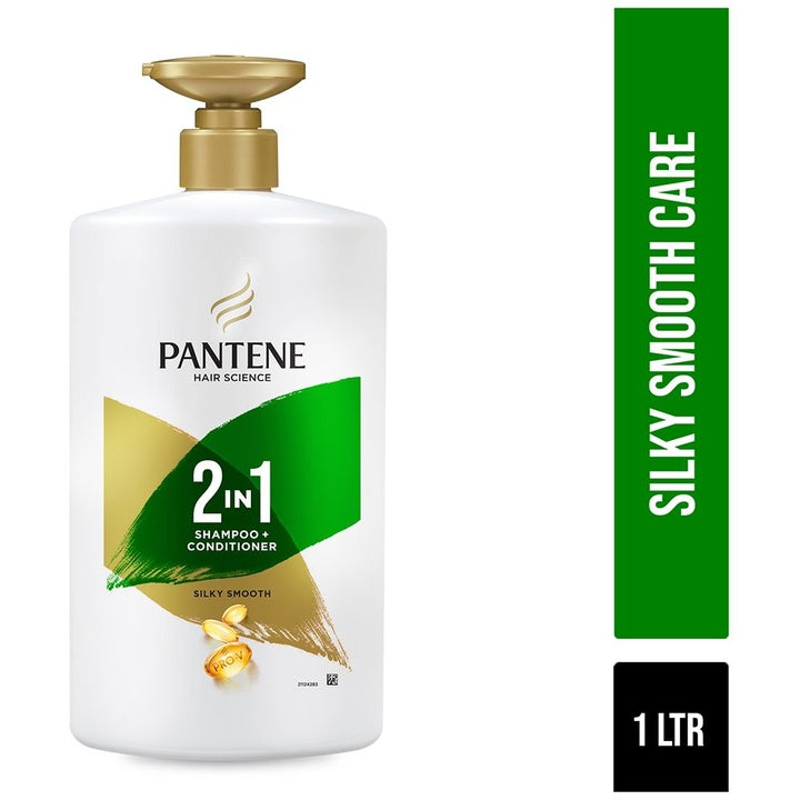 Pantene Advanced Hairfall Solution 2-in-1 Silky Smooth Care Shampoo + Conditioner - 1 L