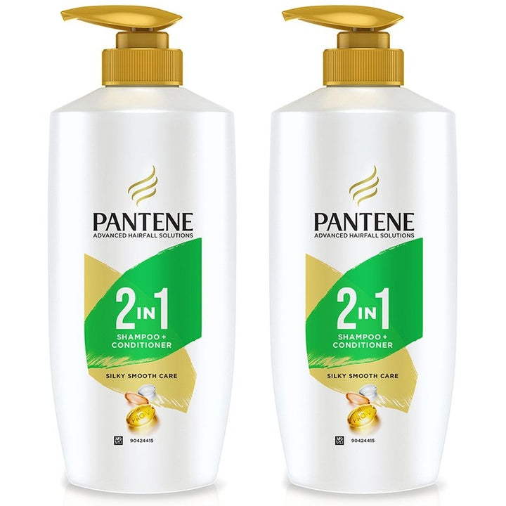 Pantene Set of 2 Advanced Hairfall Solution 2 in 1 Shampoo + Conditioner - 650 ml Each