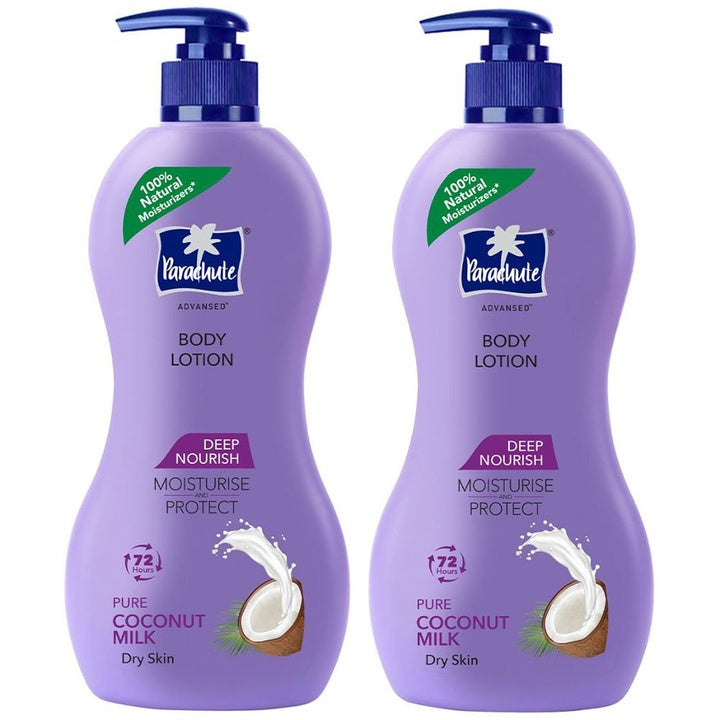 Parachute Set of 2 Original & Pure Coconut Milk Deep Nourish Body Lotion