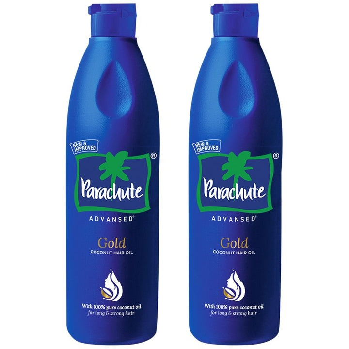Parachute Set of 2 Advansed Gold Coconut Hair Oil for Long & Strong Hair - 400 ml each