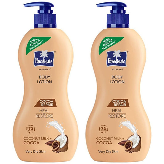 Parachute Set of 2 Advansed Cocoa Repair Intense Moisture Body Lotion 400 ml each