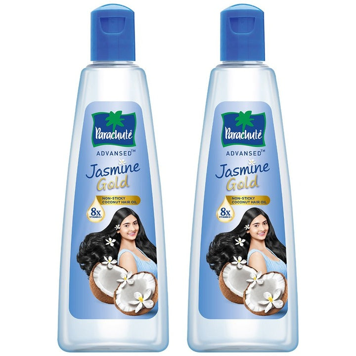 Parachute Set of 2 Advansed Jasmine Gold Coconut Hair Oil - 500ml each