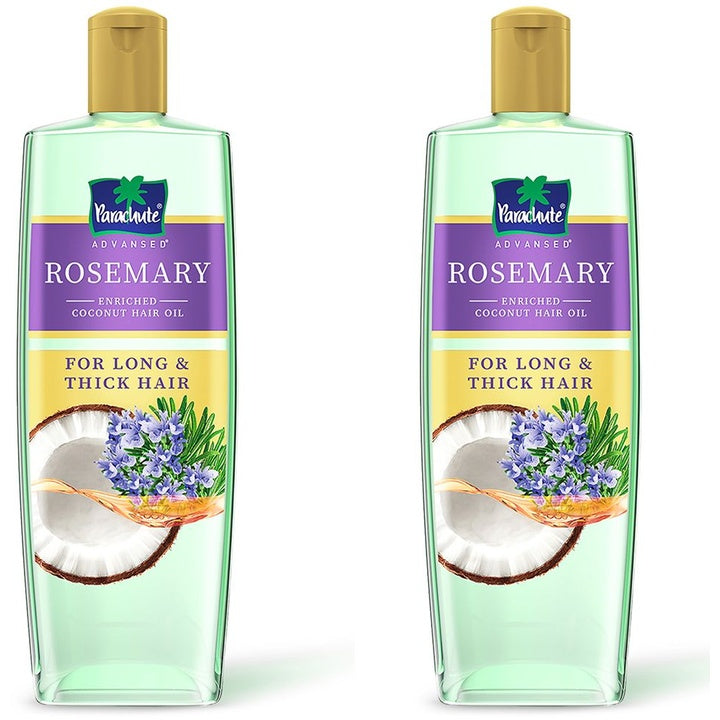 Parachute Set of 2 Advanced Rosemary-Enriched Coconut Hair Oils - 300 ml each