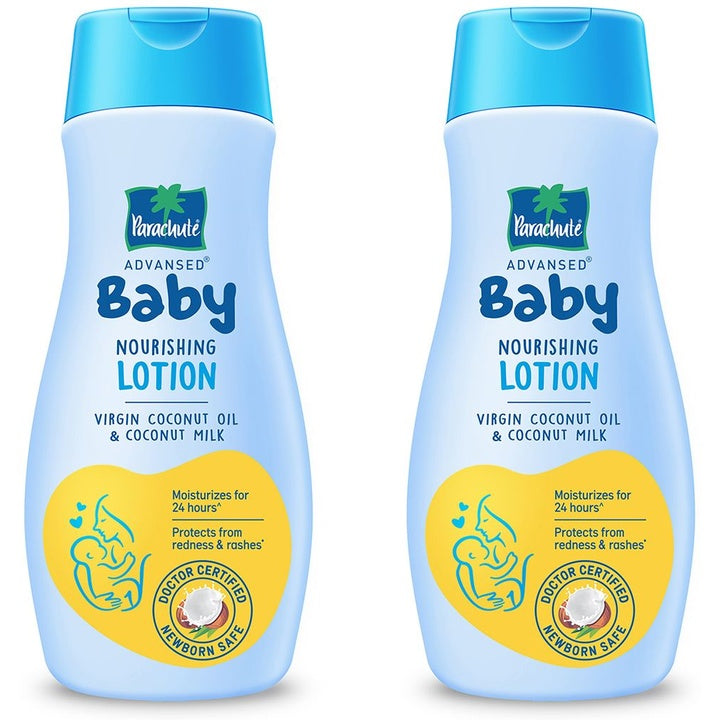 Parachute Set of 2 Advanced Baby Lotions - Virgin Coconut Oil & Coconut Milk - 200ml each