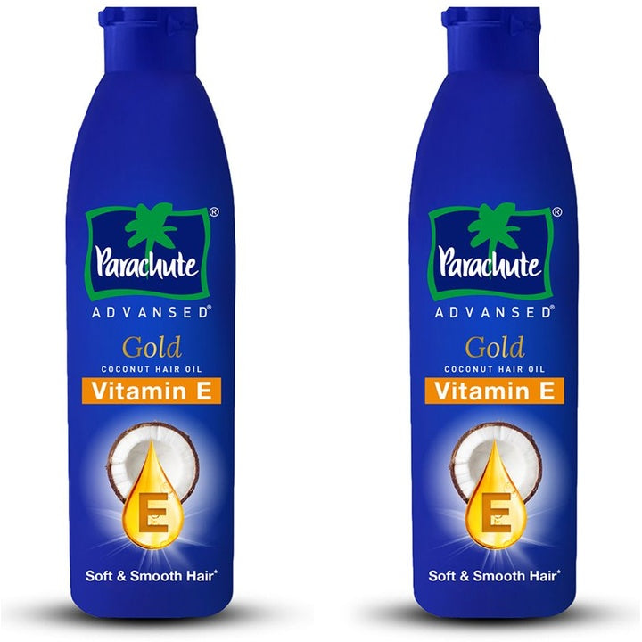Parachute Set Of 2 Advansed Gold Vitamin E Coconut Hair Oil - 300ml Each