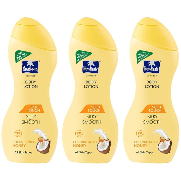 Parachute Set Of 3 Advansed Soft Touch Body Lotion With Honey - 225ml Each