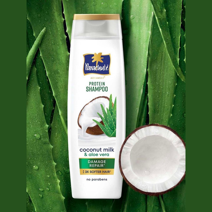 Parachute Advansed Damage Repair Protein Shampoo with Coconut Milk & Aloe Vera - 340 ml
