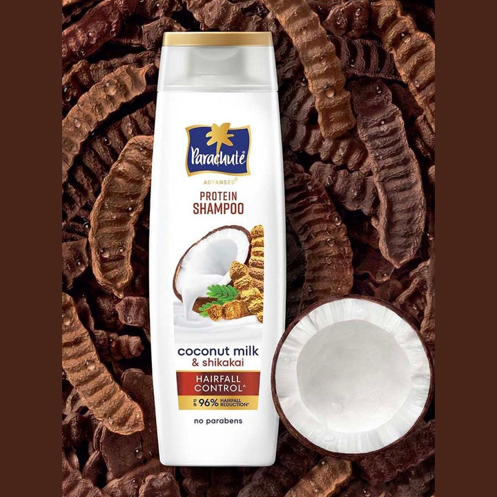 Parachute Advansed Hairfall Control Protein Shampoo with Coconut Milk & Shikakai - 340 ml