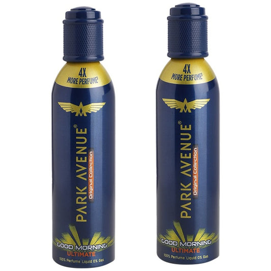 Park Avenue Men Set of 2 Good Morning Ultimate Perfume Body Spray - 130 ml Each