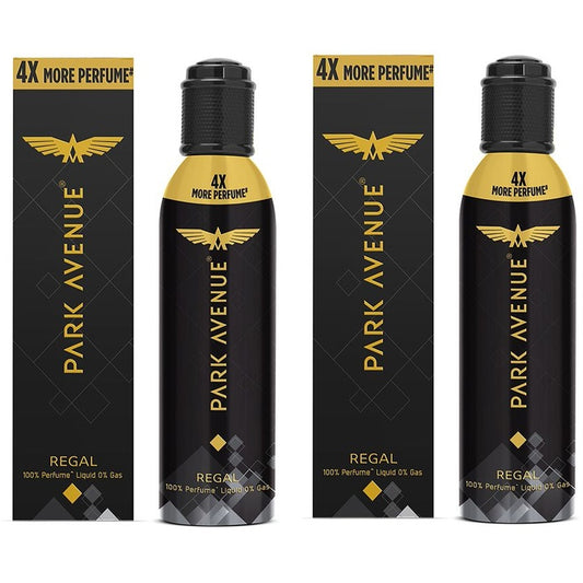 Park Avenue Men Set of 2 Regal Premium No Gas Body Spray - 130 ml Each