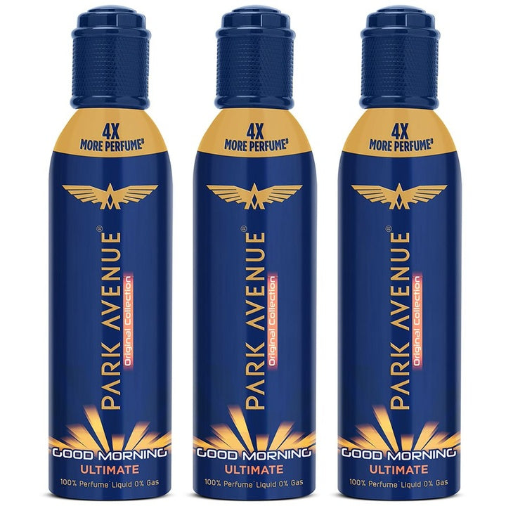 Park Avenue Men Set of 3 Good Morning Ultimate Perfume Body Spray - 130 each