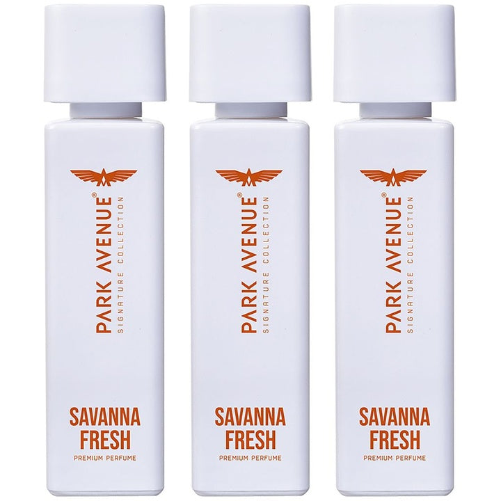 Park Avenue Men Set of 3 Voyage Savanna Fresh Premium Perfume - 100 g (120ml)