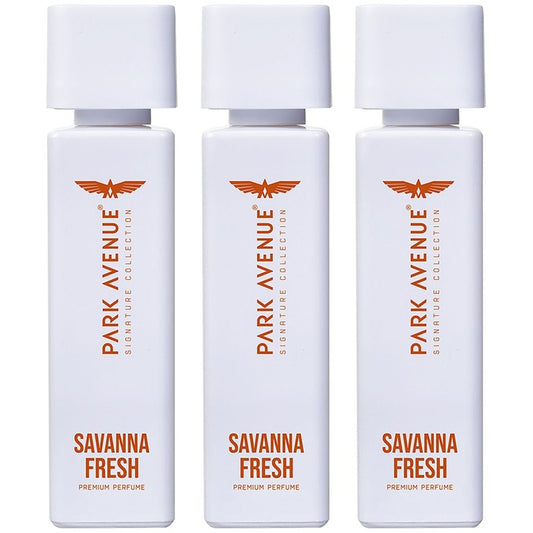 Park Avenue Men Set of 3 Voyage Savanna Fresh Premium Perfume - 100 g (120ml)