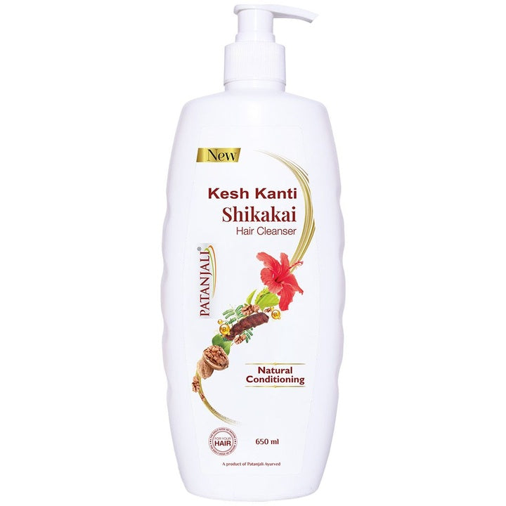 Patanjali Kesh Kanti Shikakai Hair Cleanser for Natural Conditioning - 650 ml