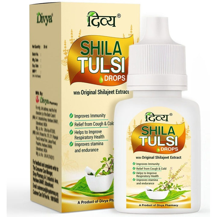Patanjali Divya Shila Tulsi Drop with Original Shilajeet Extract - 30 ml