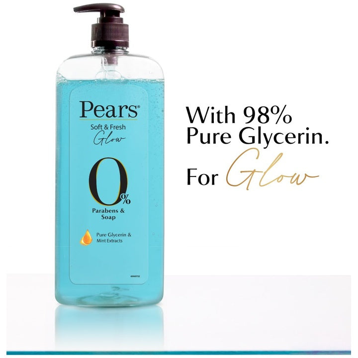 Pears Soft & Fresh Body Wash with Pure Glycerin & Mint Extract - 750 ml