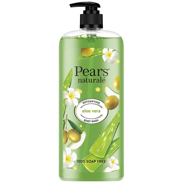 Pears Naturale Detoxifying Aloe Vera Soap-Free Body Wash with Olive Oil - 750 ml