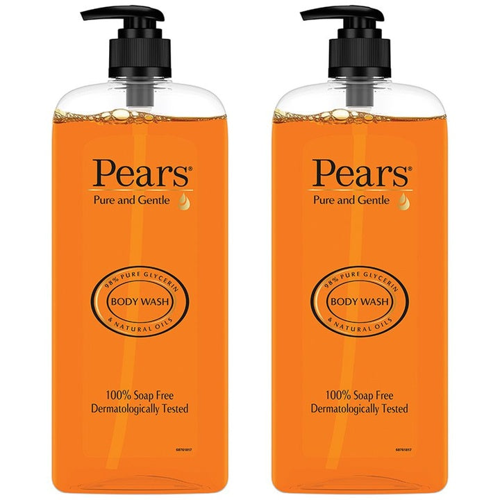 Pears Set of Pure & Gentle Body Wash with Pure Glycerin - 750 ml each