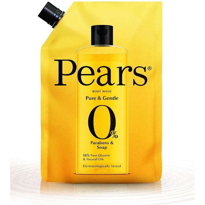 Pears Pure & Gentle Body Wash Refill Pouch with 98% Pure Glycerin & Natural Oils - 400 ml