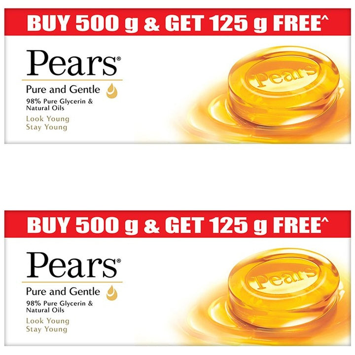 Pears Unisex Set of 8 Pure & Gentle Bathing Bars with 2 Free Bathing Bars