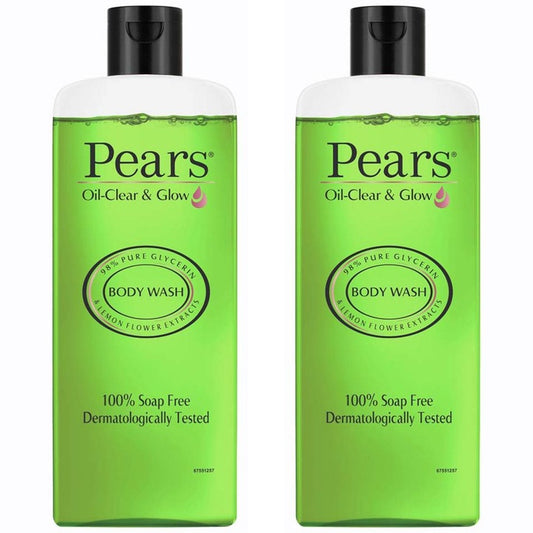 Pears Set of 2 98% Pure Glycerin Oil-Clear Glow Body Wash - 250ml Each