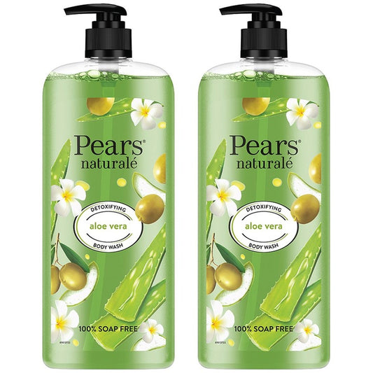 Pears Set Of 2 Naturale Detoxifying Aloe Vera Body Wash With Olive Oil - 750ml Each