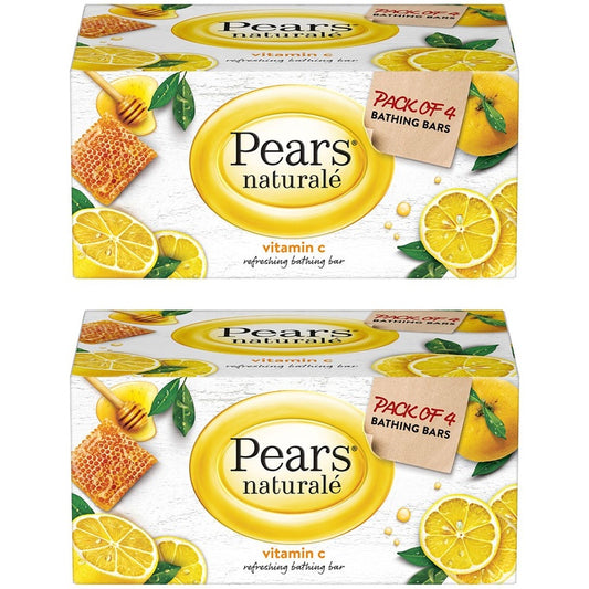 Pears Set Of 2 Naturale Vitamin C Soap 125g Each - 4 Pieces Each
