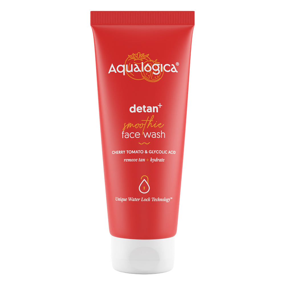 Aqualogica Detan+ Face Wash - Cherry Tomato & Glycolic Acid - 100 ml