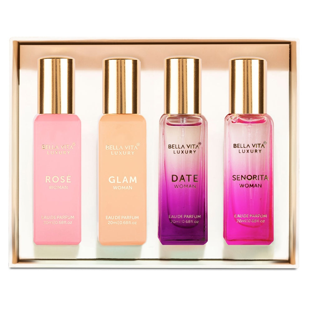 Bella Vita Luxury Perfume Gift Set For Her - 4 x 20 ml