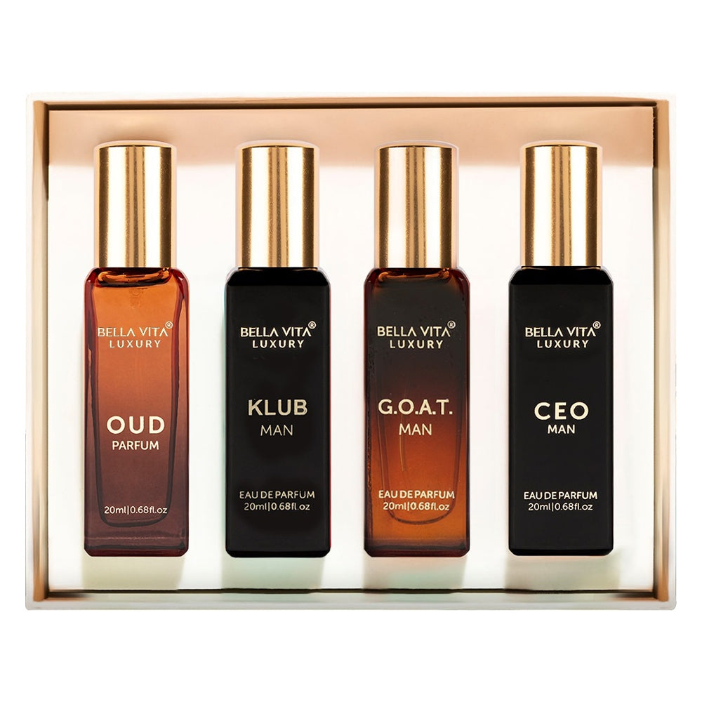 Bella Vita Luxury Perfume Gift Set For Him - 4 x 20 ml