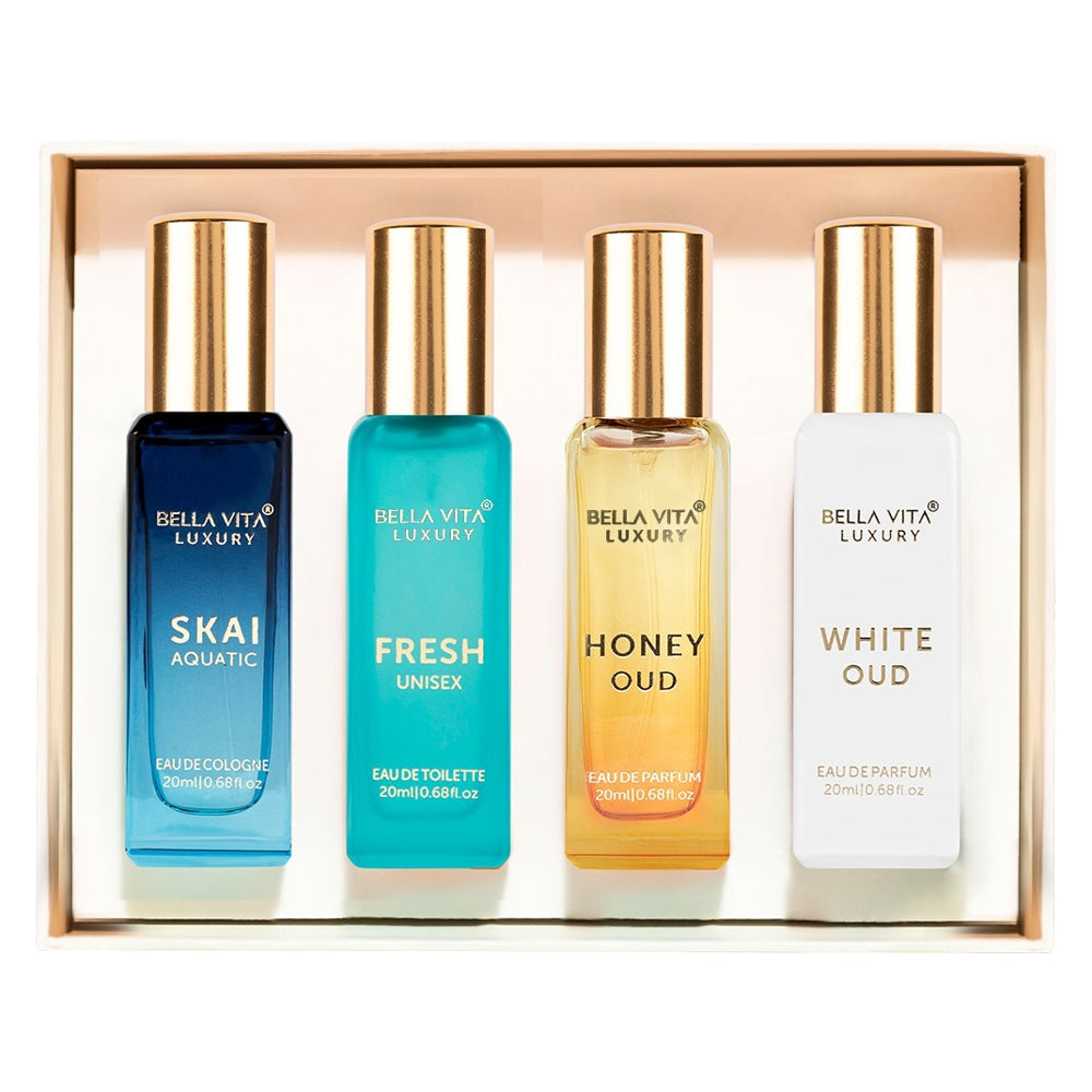 Bella Vita Luxury Unisex Perfume Gift Set - 4 x 20 ml