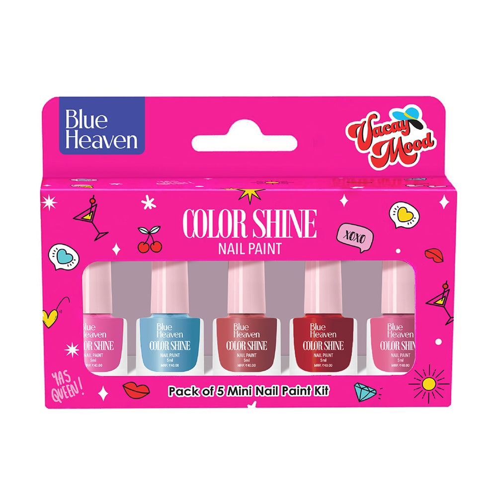 Blue Heaven Color Shine Nail Paint Vacay Mood - 5 U