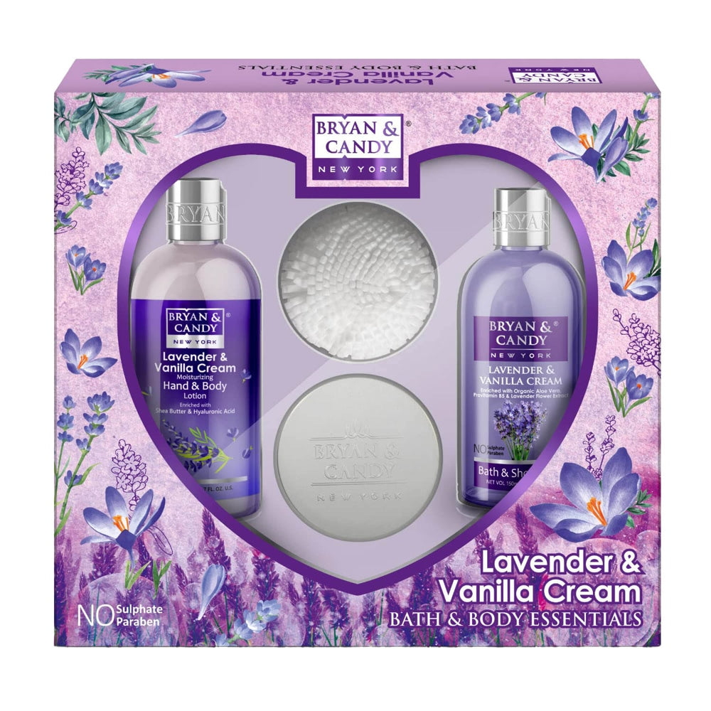 Bryan & Candy New York Lavender & Vanilla Cream Bath & Body Essentials Kit - 1 U